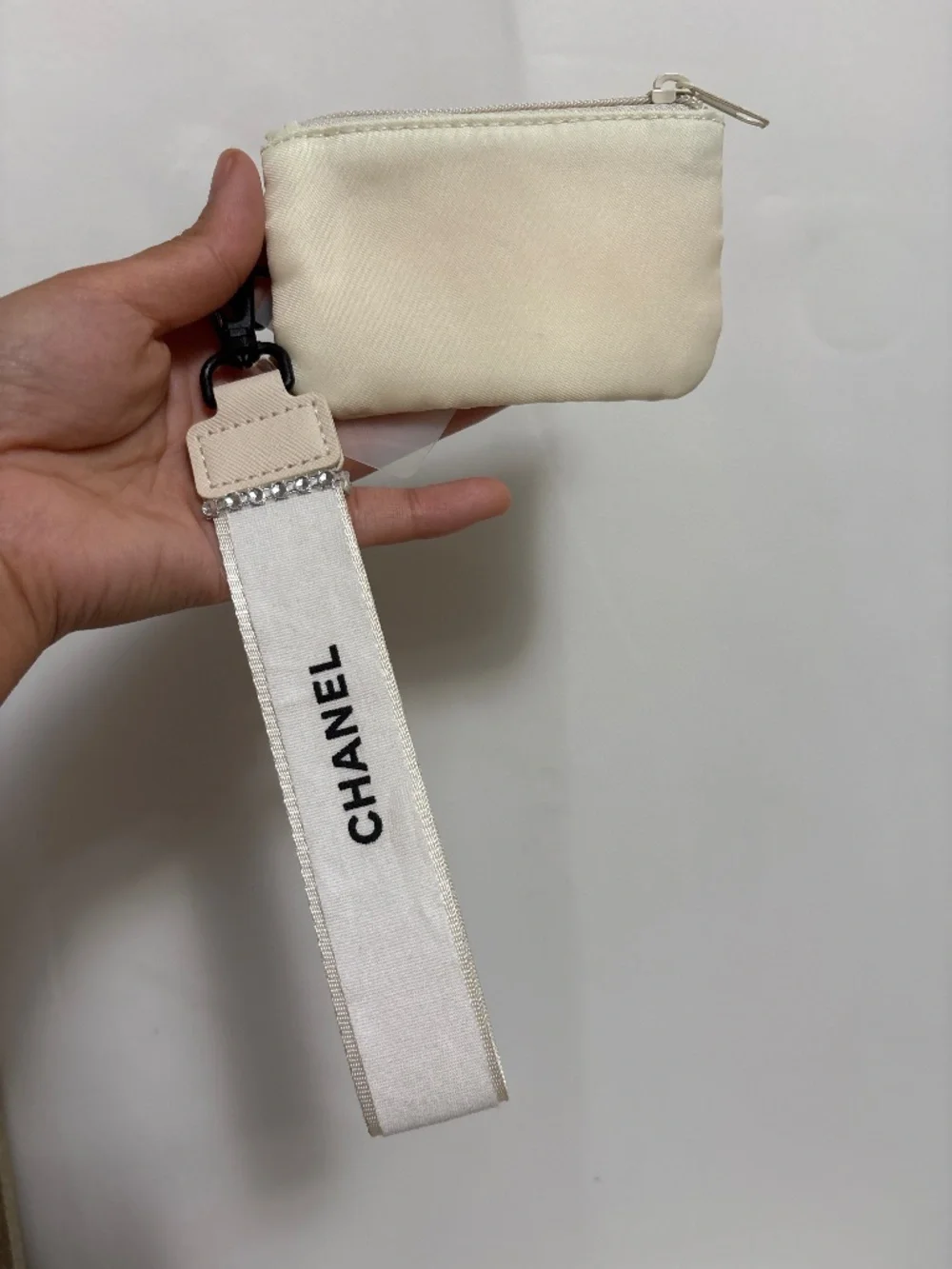 Chanel Ribbon Pouch Wristlet